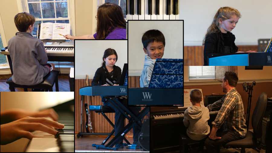 Early Age piano students at Potomac Falls Music